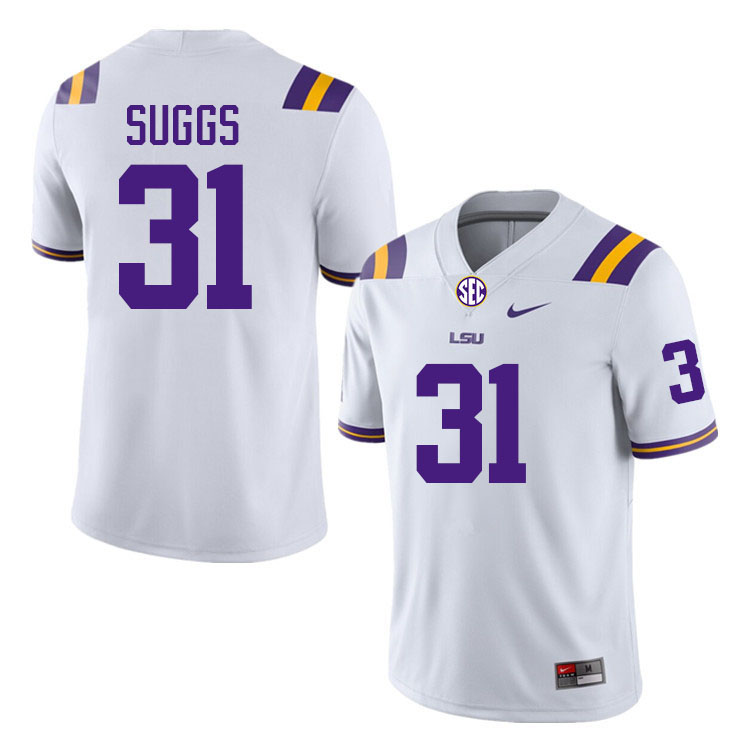 Jay'viar Suggs LSU Tigers Jersey,Louisiana State University Tigers Football Jersey-White